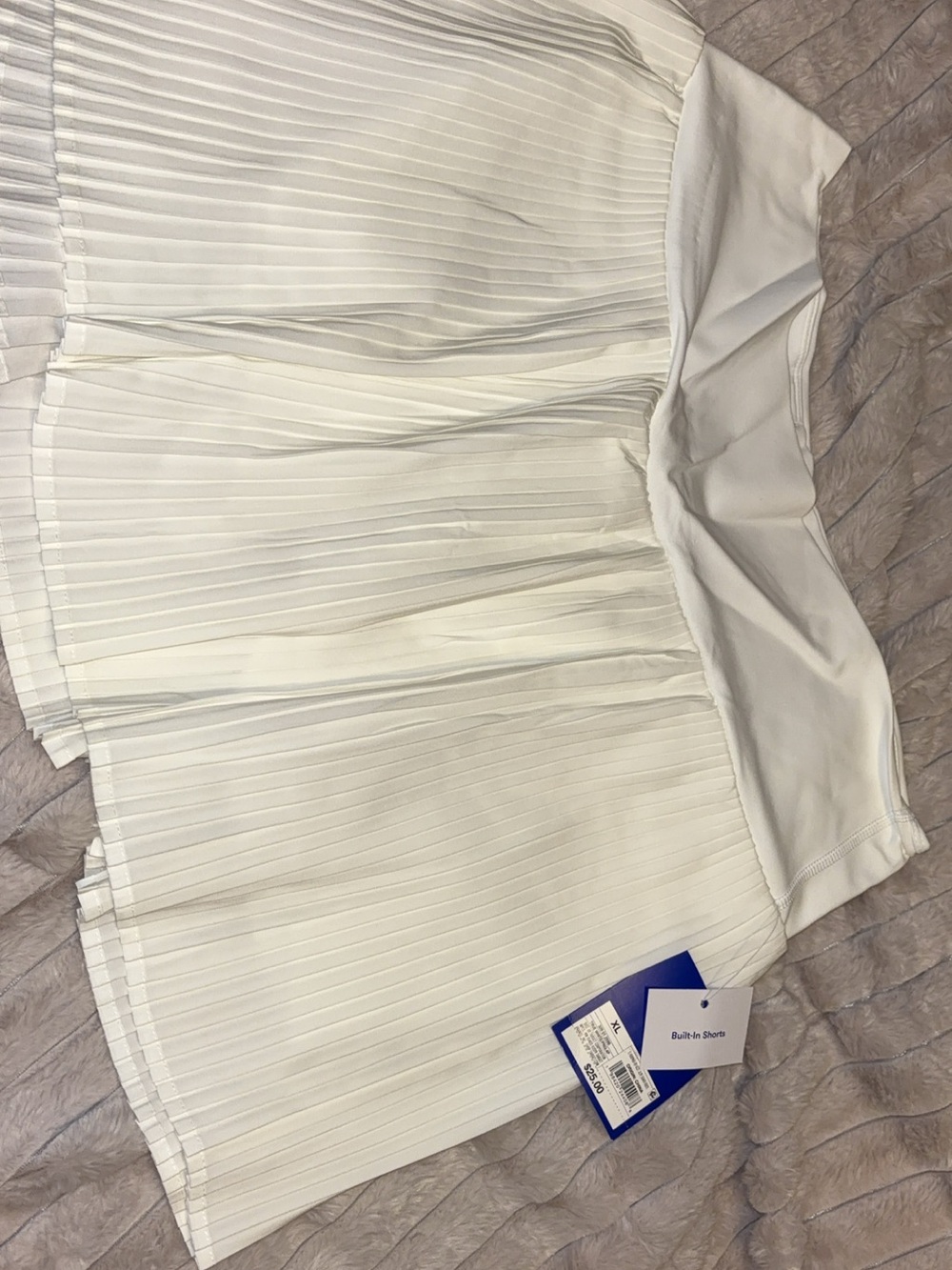 JoyLab White Pleated Mini Skirt